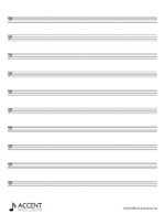 Bass Clef/No Barlines Staff Paper