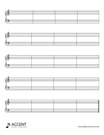 Piano/Barlines Staff Paper