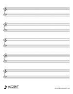 Piano/No Barlines Staff Paper